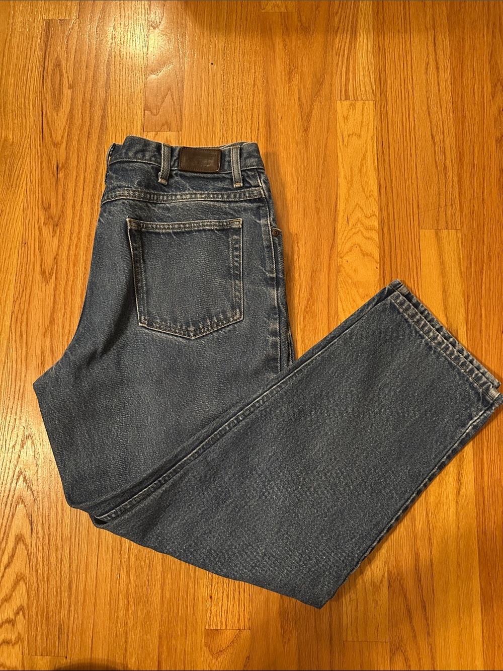 L.L. Bean Men's Relaxed Blue Denim Jeans